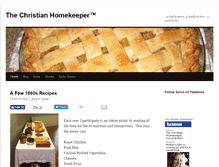 Tablet Screenshot of christianhomekeeper.org